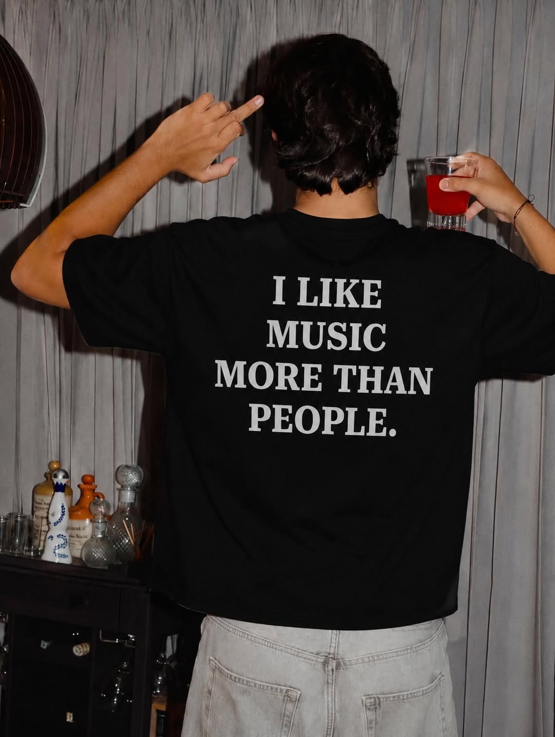 I Like Music More Than People Tee